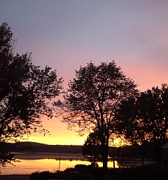 Sunrise on Lake Musconetcong